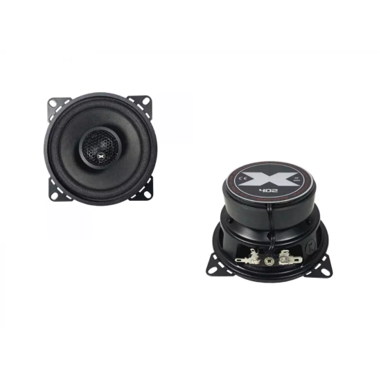 Excursion SHX-402  2-drożne współosiowe głośniki samochodowe o średnicy 100mm, tweetery 19mm - 3ohm, 50/125W, 88dB, 60-20000Hz, głębokość 54mm